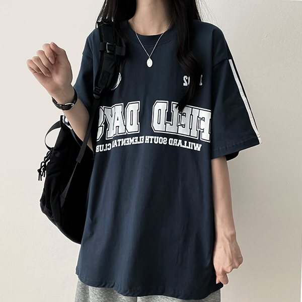 4color]トラックオーバーサイズ半袖Tシャツ | ファッション通販