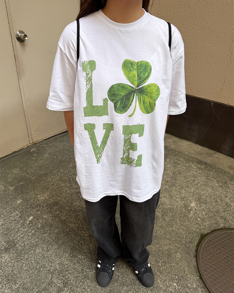 【TETEROT SALON 】 ユニセックス福Tシャツ/LUCK 韓国 UNISEX T-shirt Kpop Street Fashion Oversized Traditional