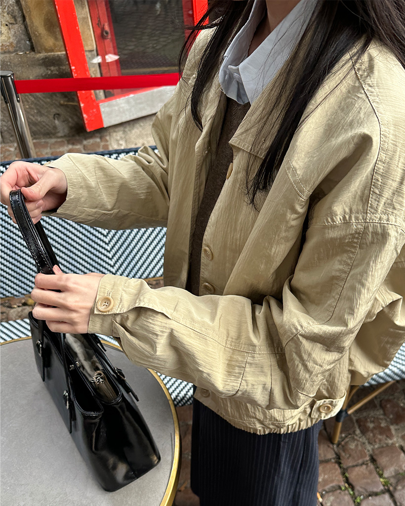 ボタンナイロンジャケット | ファッション通販サイト NUGU