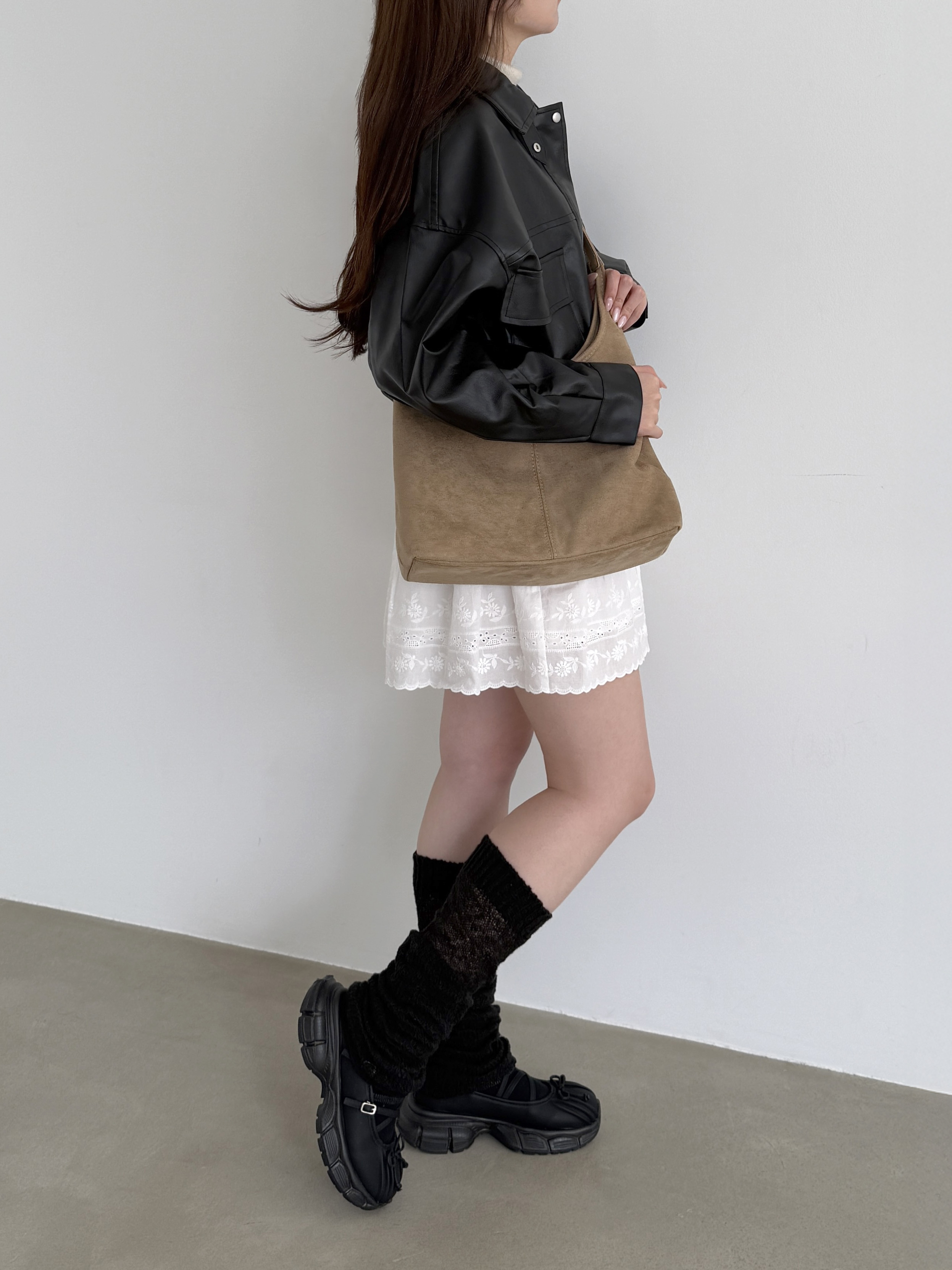 (4colors)ふわふわシアーニット2WAYウォーマー