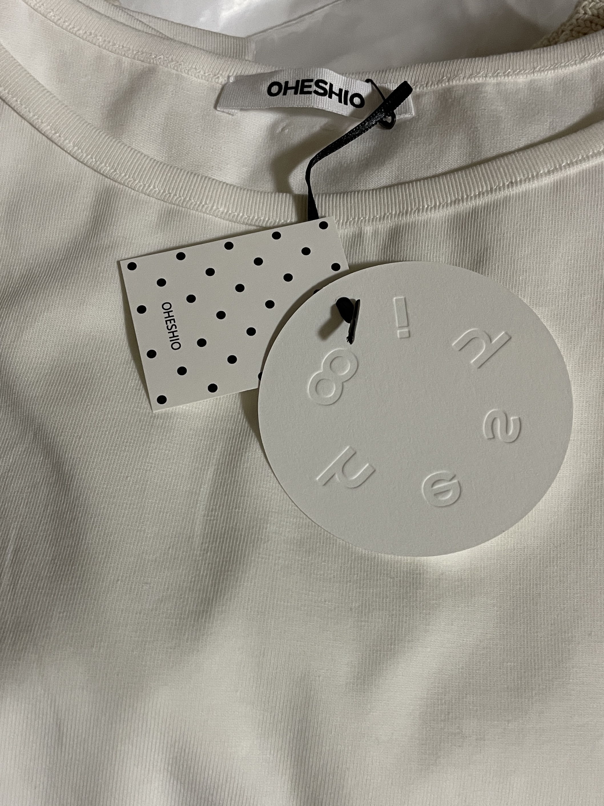 DOT BUTTON T-SHIRT, WHITE | ファッション通販サイト NUGU
