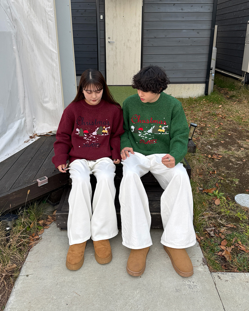 クリスマスステッチデザインセーター | ファッション通販サイト NUGU