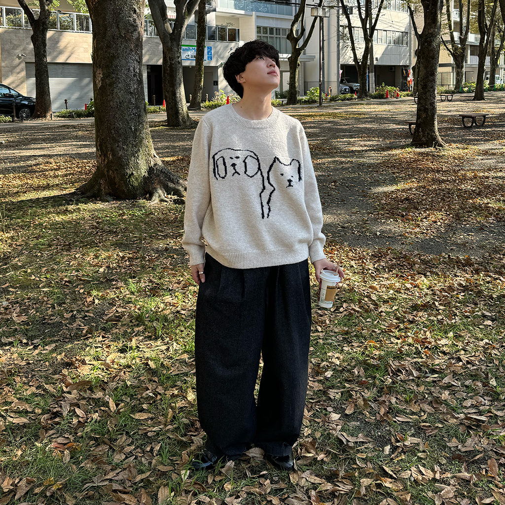 BEST 50](ユニセックス) ペットラウンドニット | ファッション