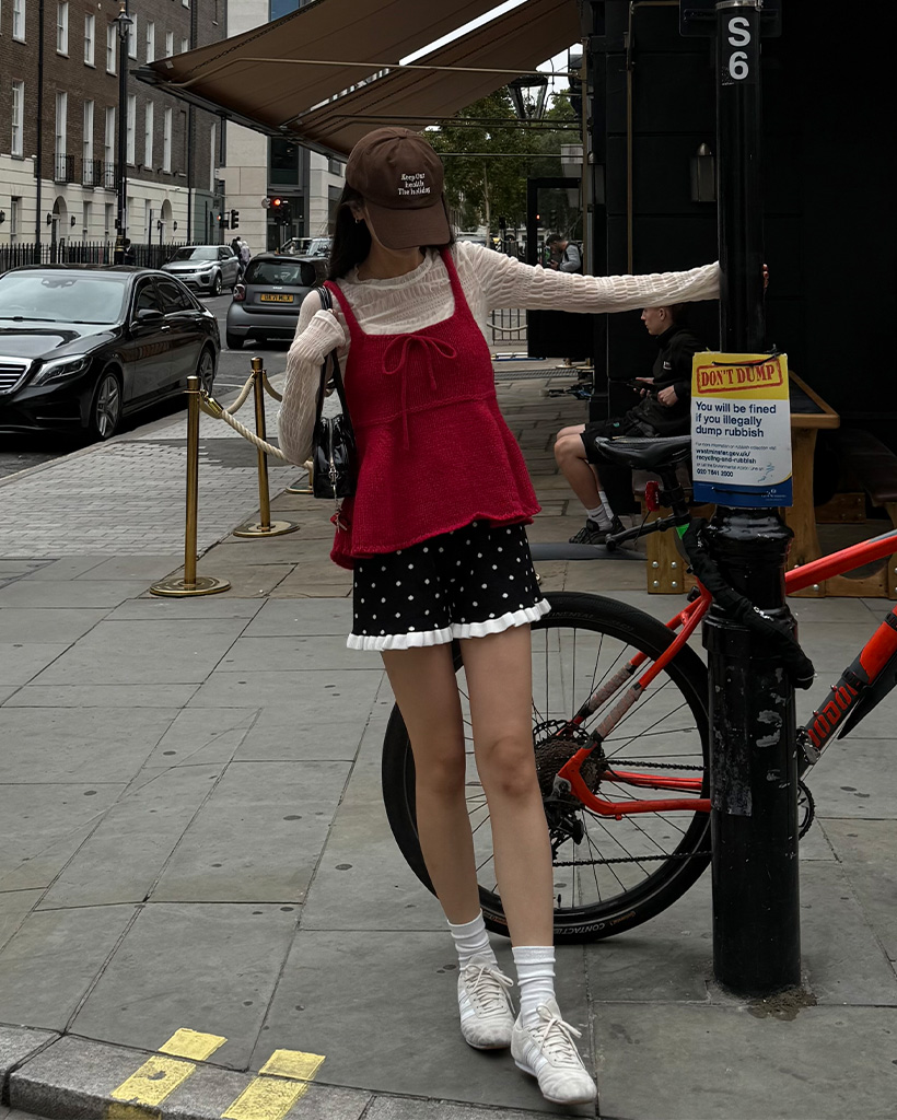 リボンストリング網みニットビスチェ | ファッション通販サイト NUGU