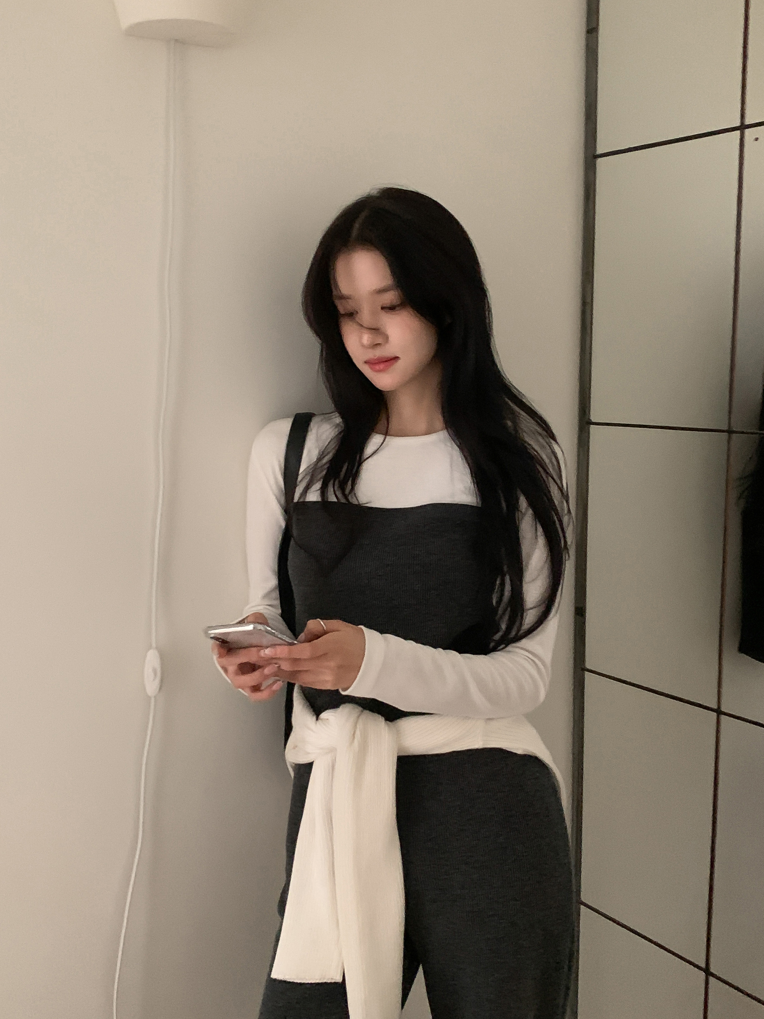 [made] Melting Knitlike Soft Tension Layered Tee