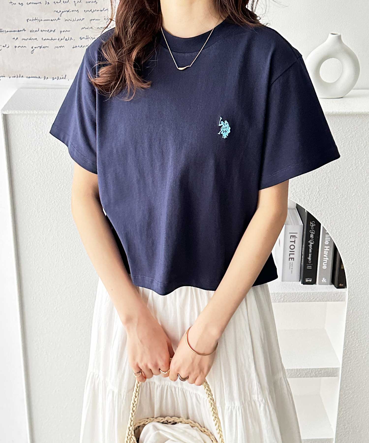 GeeRA別注【新色追加☆】U.S. POLO ASSN.ショート丈Tシャツ