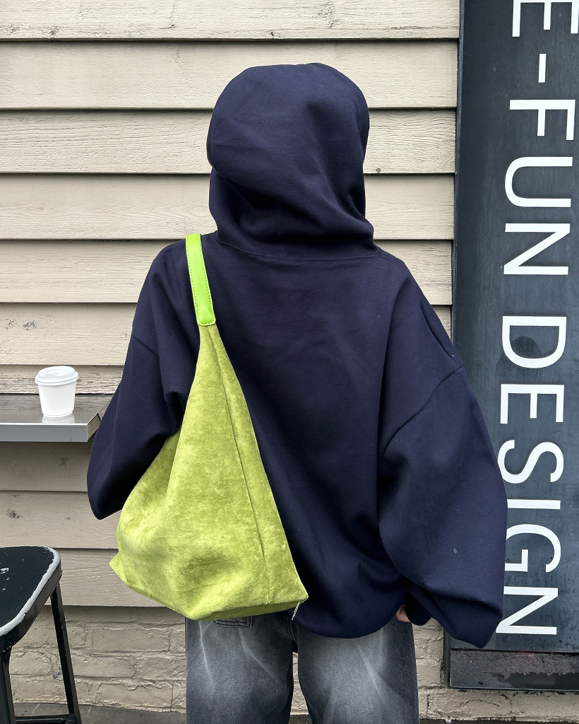 ユニセックス) NYユニークビッグパッチジップアップフードパーカー