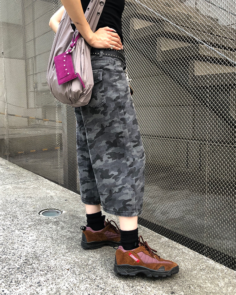 【SUARE】カモフラージュ バミューダ デニム パンツ カモフラージュフラップポケットバミューダデニムパンツ