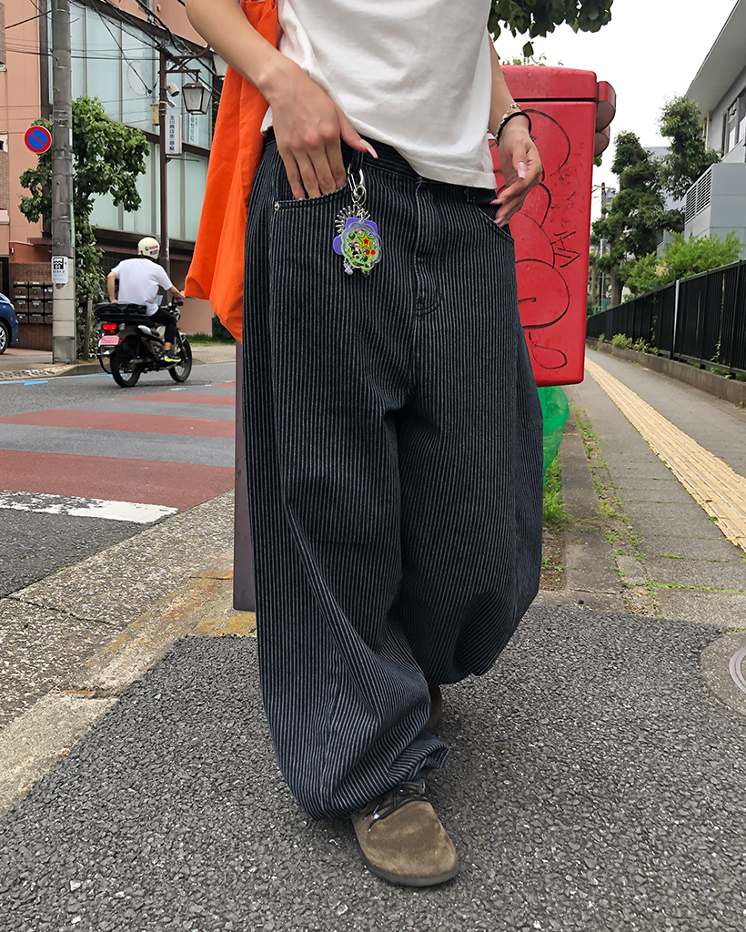 tapwater woolストライプパンツ tapwater woolストライプパンツ パンツ