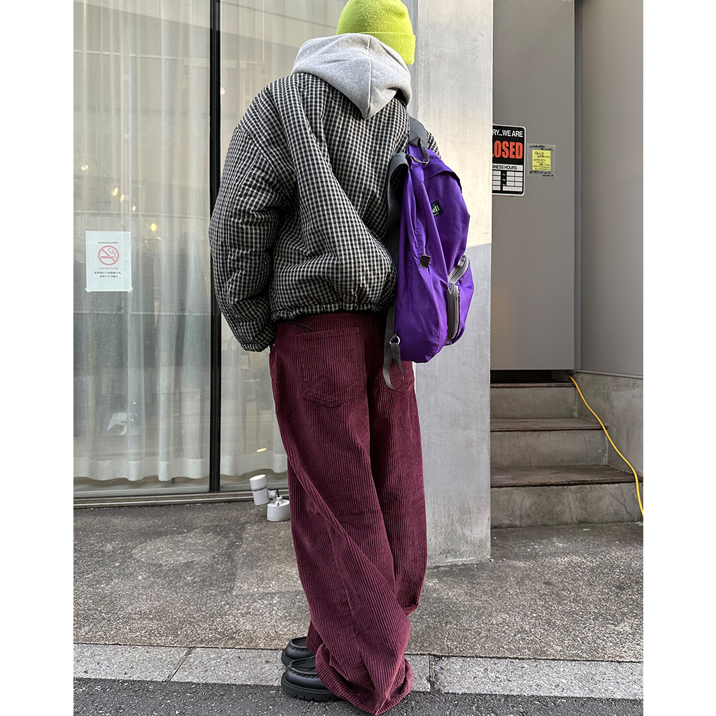 kapital タペストリーコーデュロイ　ワイドパンツ　黒 kapital タペストリーコーデュロイ ワイドパンツ 黒 ラグ