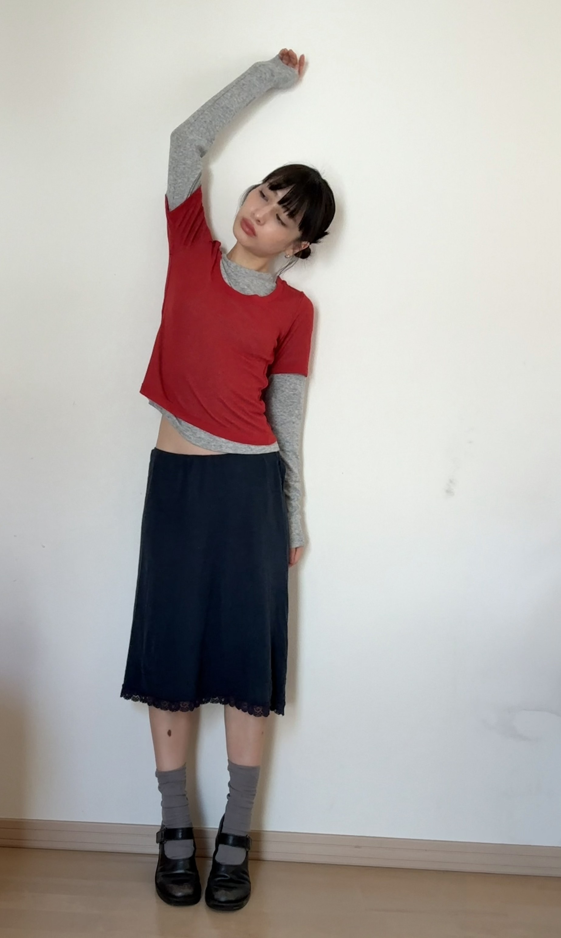 meguページ MEGU x Kijun] Romantic Jersey Top Sage | ファッション通販