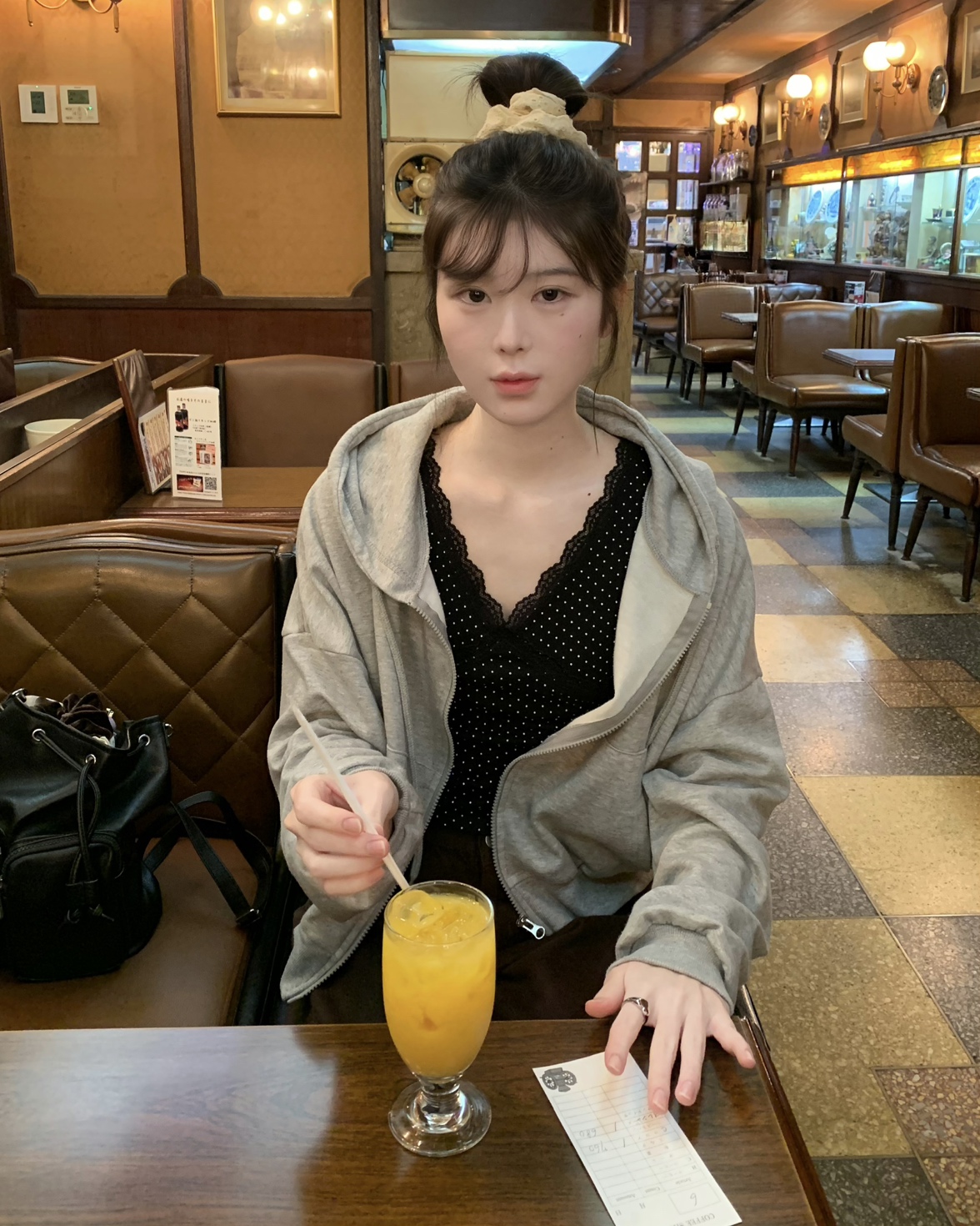 ベーシックフードダブルジップパーカー