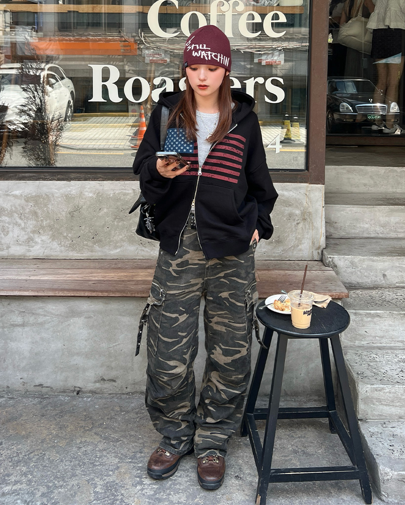 アメリカ国旗ジップパーカー | ファッション通販サイト NUGU