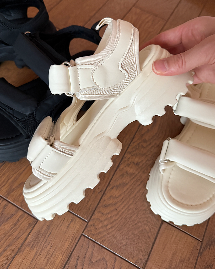 【美品/完売品】 YELLO SILVER FANG PLATFORM サンダル メッシュブーツサンダル KU010 | Ziris