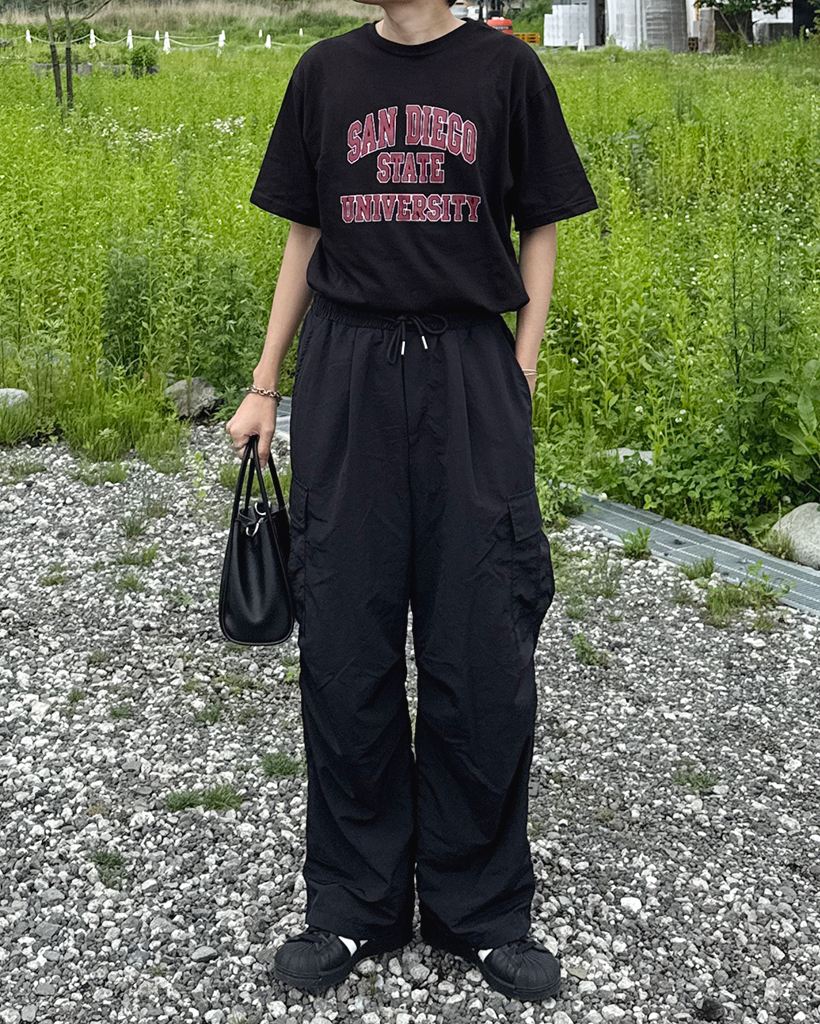 タックカーゴパラシュートパンツ | ファッション通販サイト NUGU