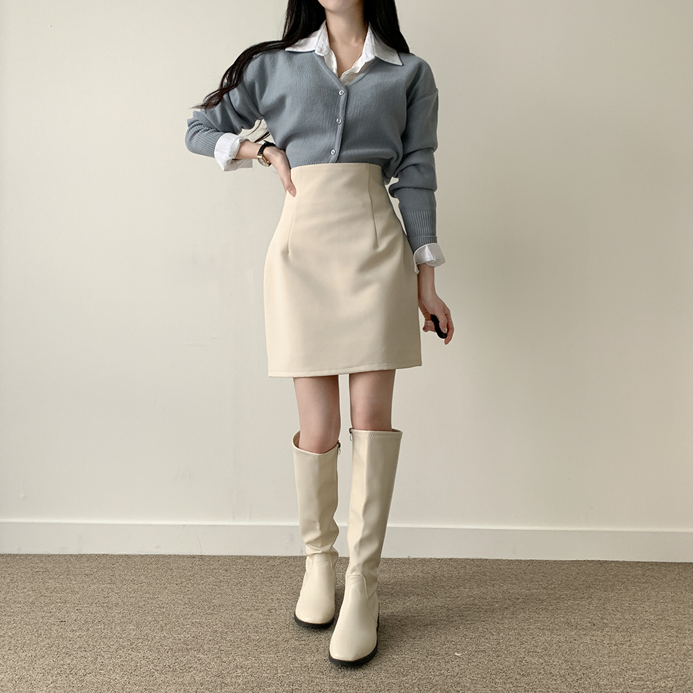 ツータック入りHラインミニスカート | ファッション通販サイト NUGU