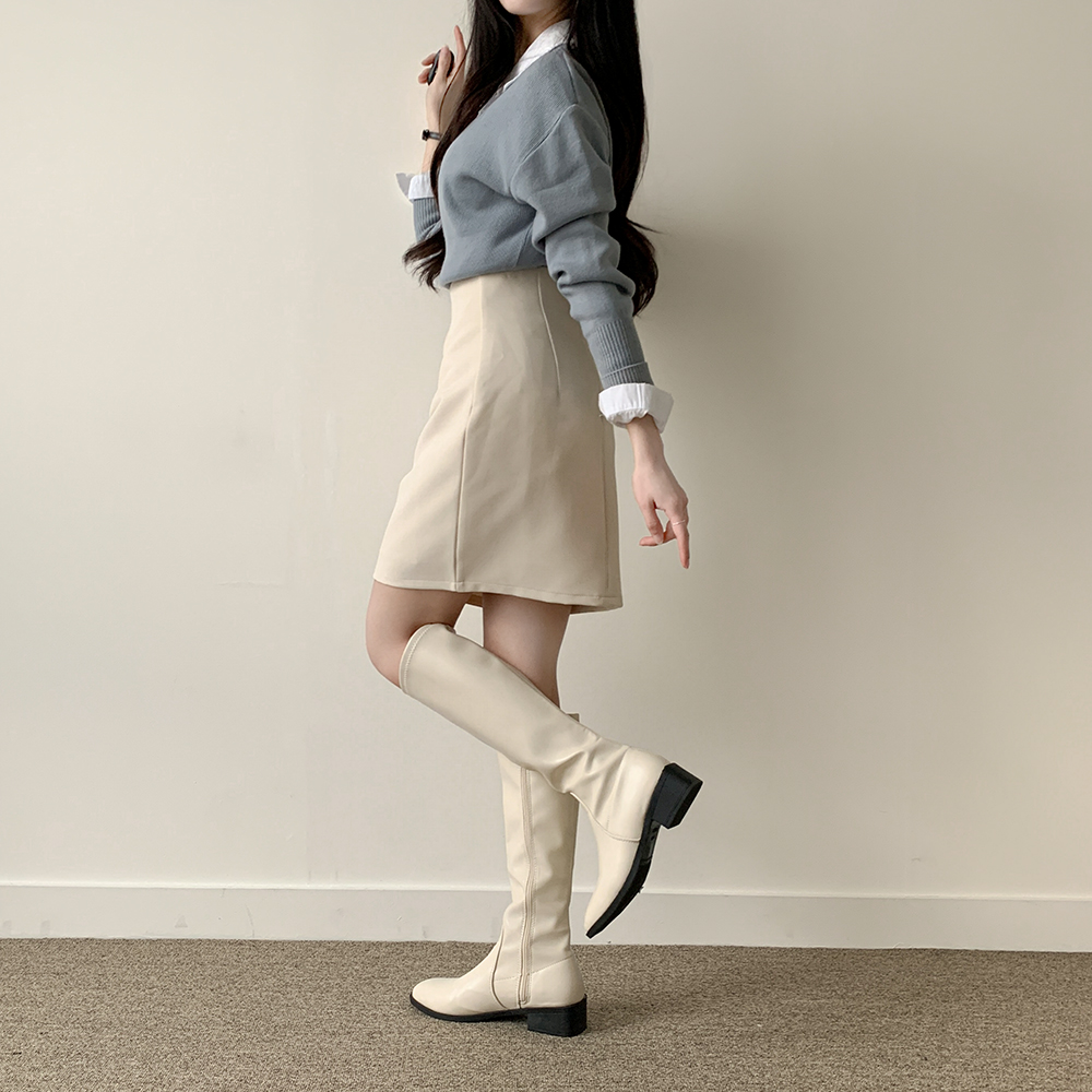 ツータック入りHラインミニスカート | ファッション通販サイト NUGU