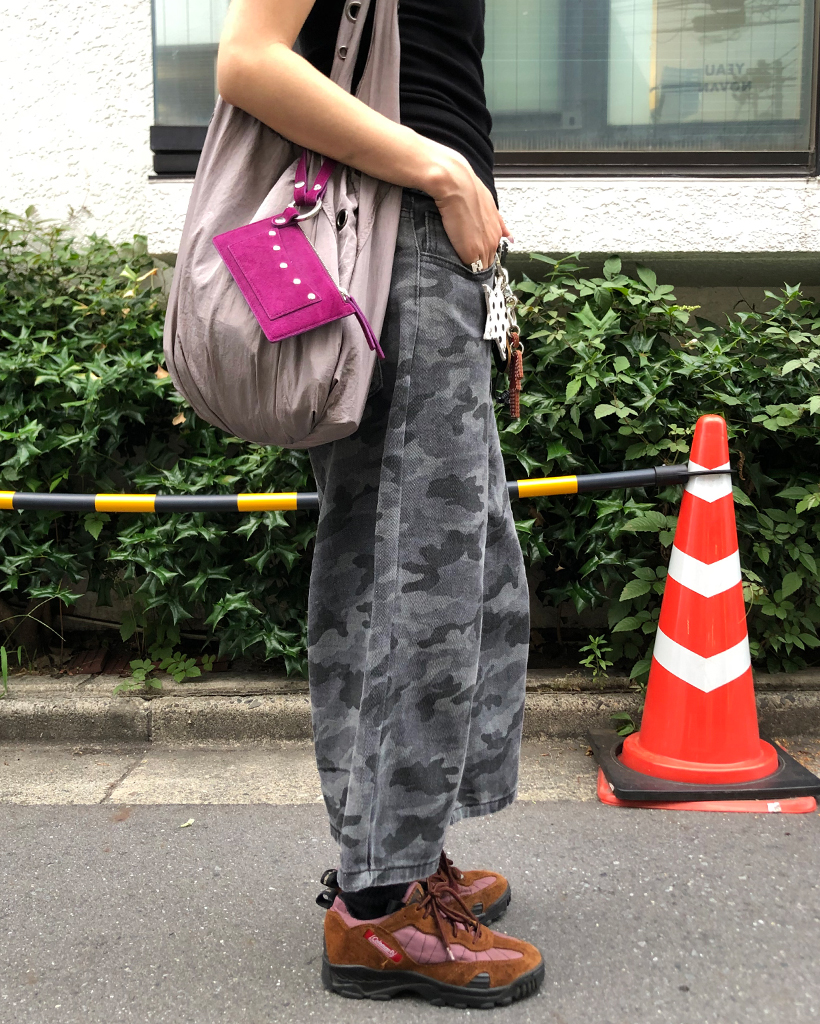 【SUARE】カモフラージュ バミューダ デニム パンツ カモフラージュフラップポケットバミューダデニムパンツ