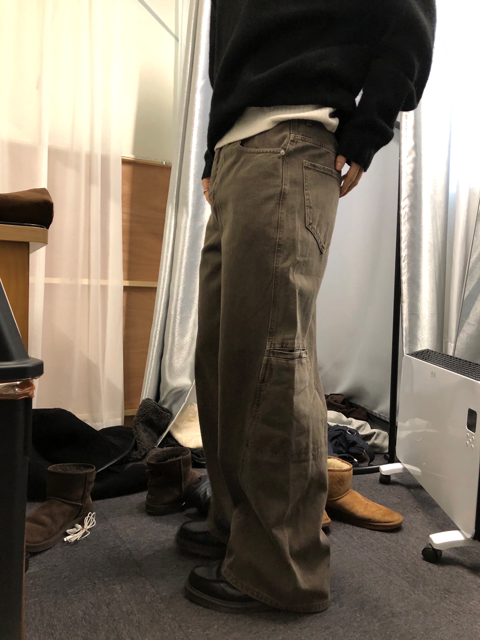 (3color)ピグメントカーブパンツ