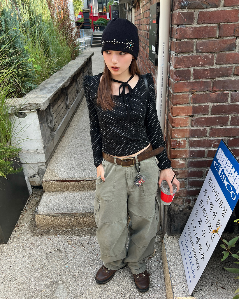 GENTLE FULLNESS バーガンディ ツイスト ビーニー GENTLE FULLNESS バーガンディ ツイスト ビーニー