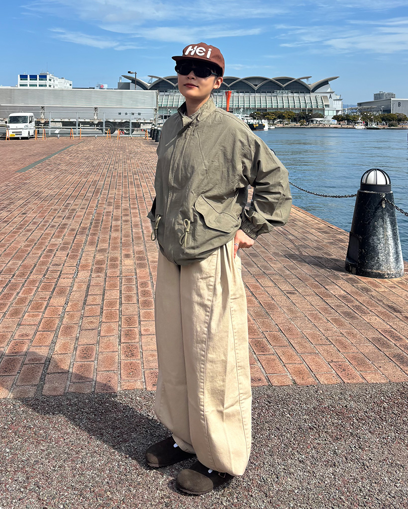 (ユニセックス) ルーズフィットジッパーモッズコート