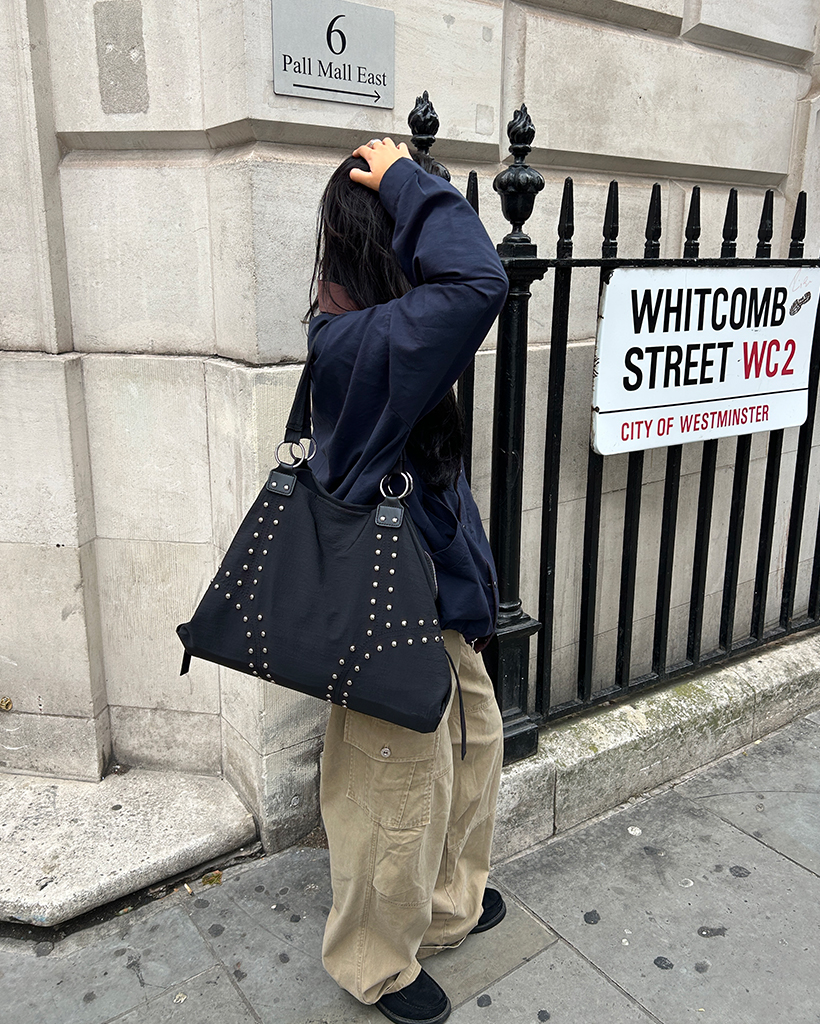 ダブルリベットラインナイロンバッグ | ファッション通販サイト NUGU