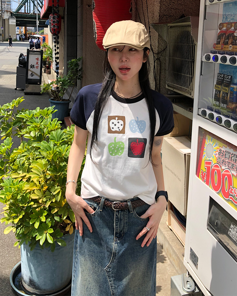 トップス oheshio APPLE DOT OVERFIT T-SHIRT 公式通販】OHESHIO(オヘシオ)｜人気レディース韓国ファッション