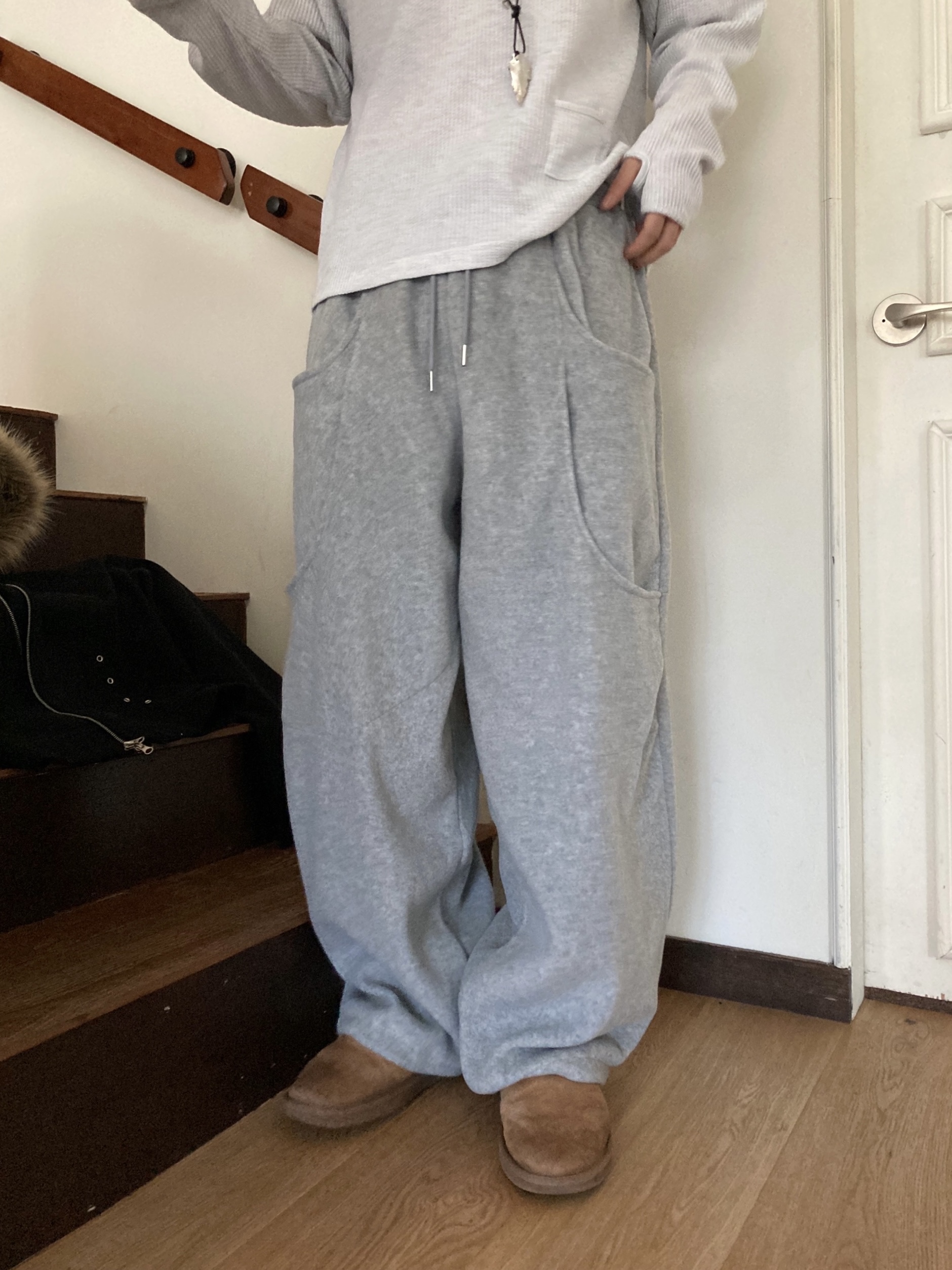 (3color)バルーンフリースパンツ