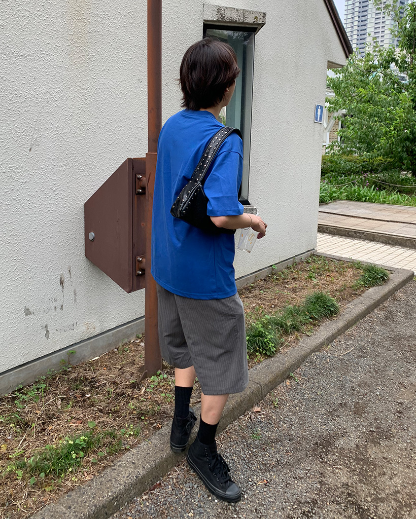 ユニセックス）ストライプバミューダパンツ | ファッション通販