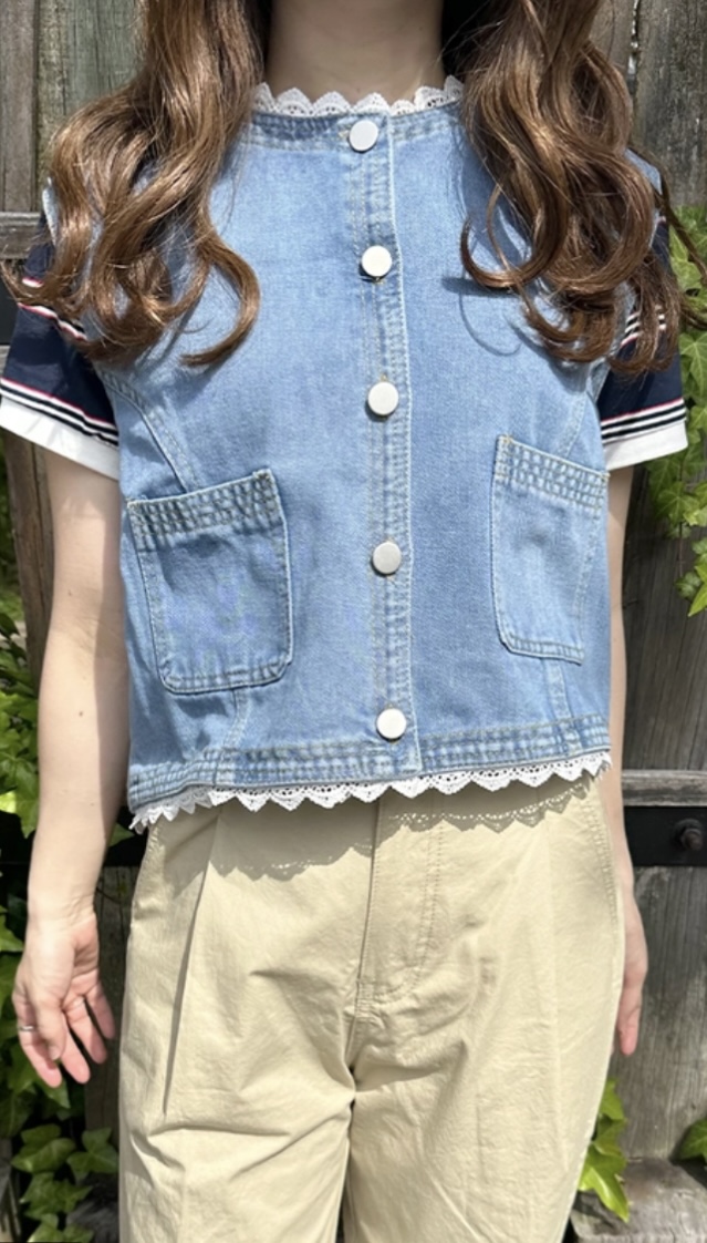 MACHATT デニムベスト 美品】 MACHATT / マチャット | オーバー デニム ベスト | F