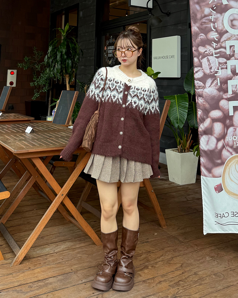 ウールノルディックラウンドカーディガン | ファッション通販サイト NUGU