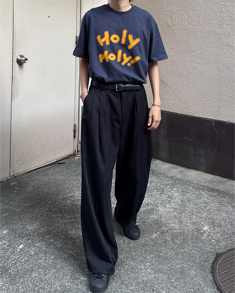 【高級感抜群、ウールスラックス】GIVENCHY2タックスラックス古着ワイド MONSIEUR by GIVENCHY（ジバンシィ） 2タックスラックス メンズ