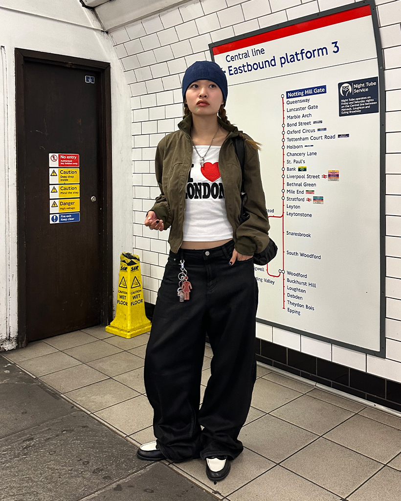 コーティングブラックバギーデニムパンツ | ファッション通販サイト NUGU