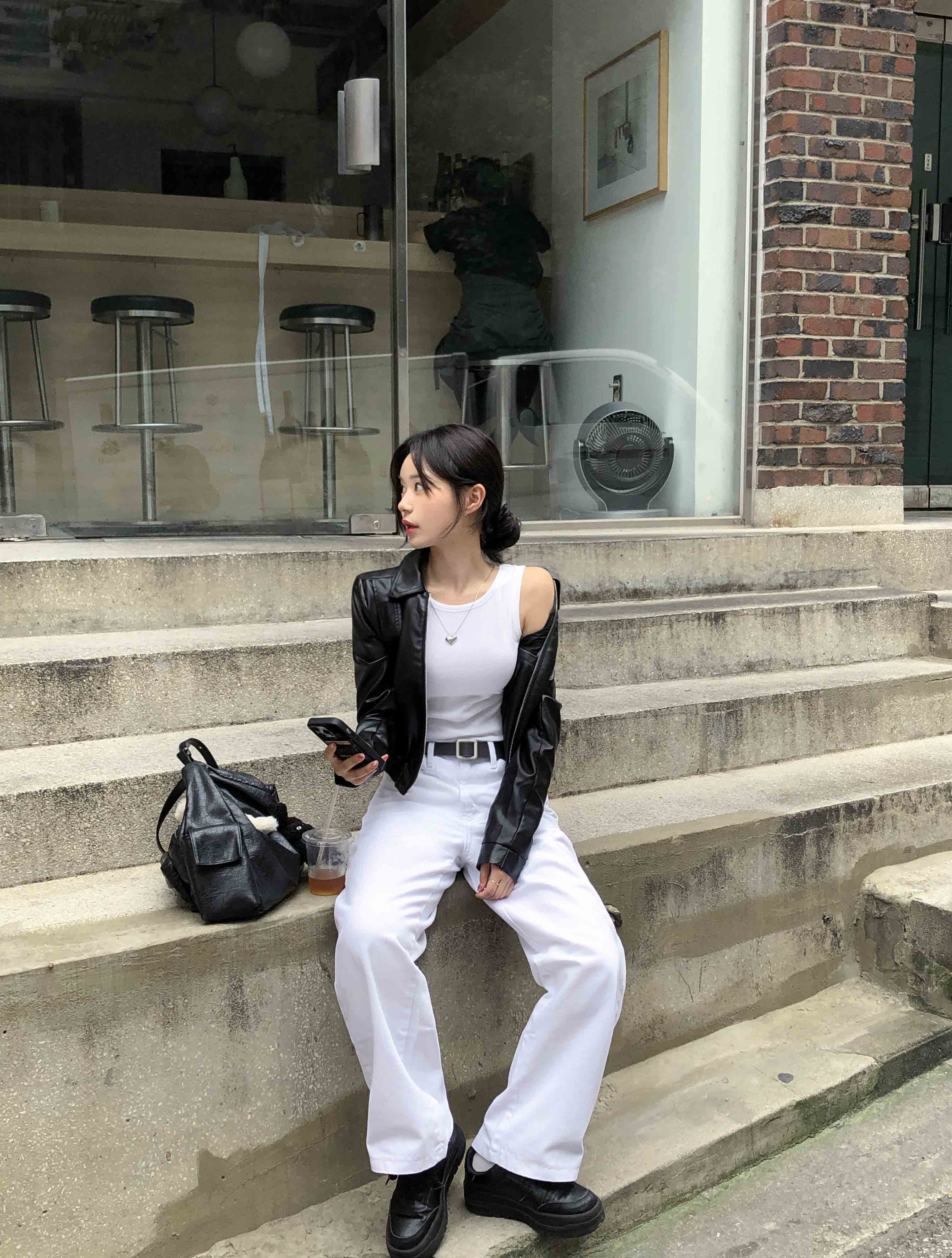 LILY BROWN クロップドレザージャケット LILY BROWN クロップドレザージャケット