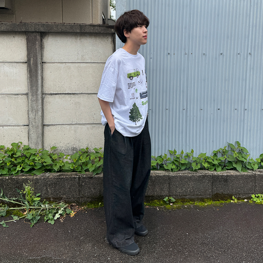 ★MEDM★ロゴ ユニセックス フエルト風 半袖Tシャツ/送料込 Tシャツ レディース 半袖 トップス ブランド ユニセックス
