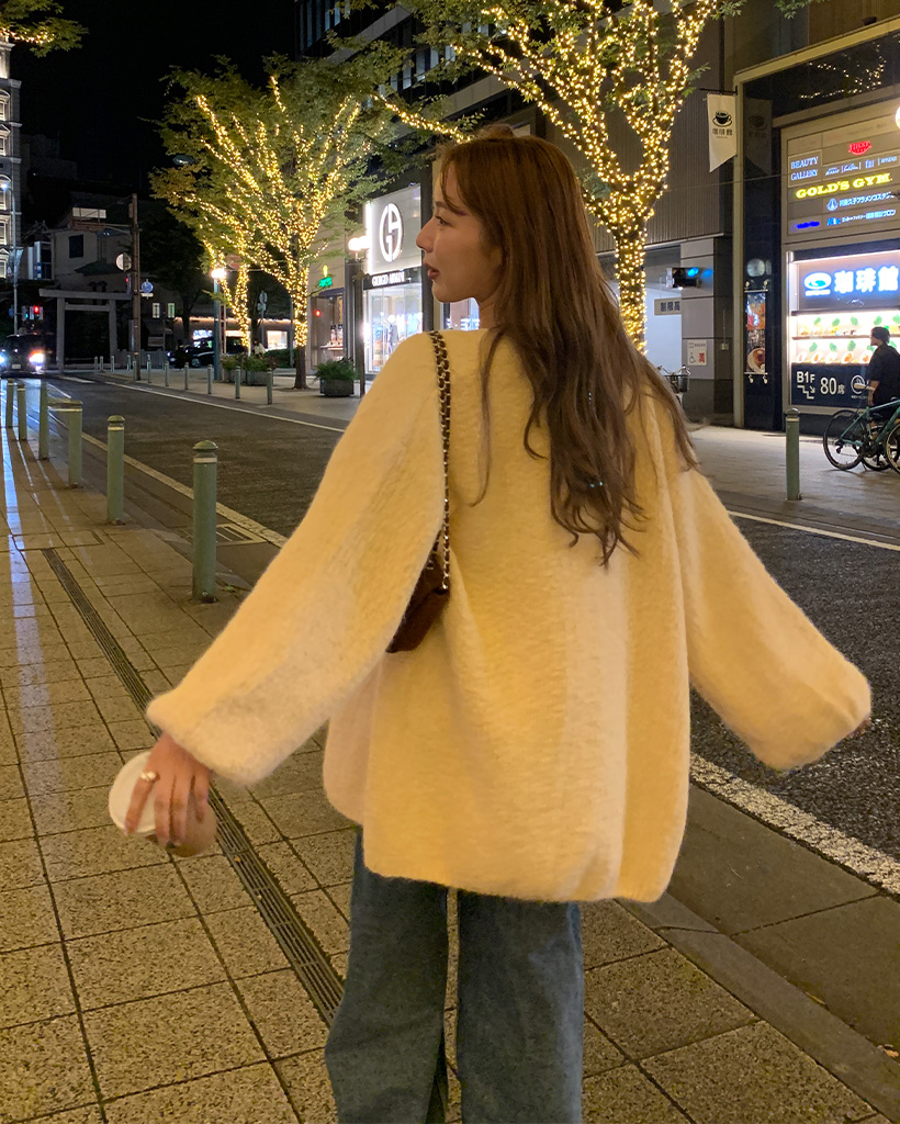 取り置き(予約)　ナグ バルーンオープンオーバーサイズカーディガン | ファッション通販