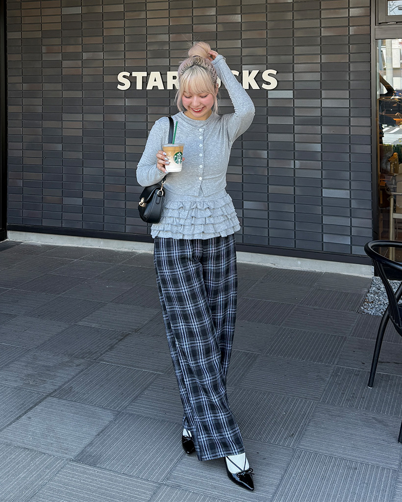 ohga コーディガン グレー ohga 2024 AW シャギーコーディガン グレー