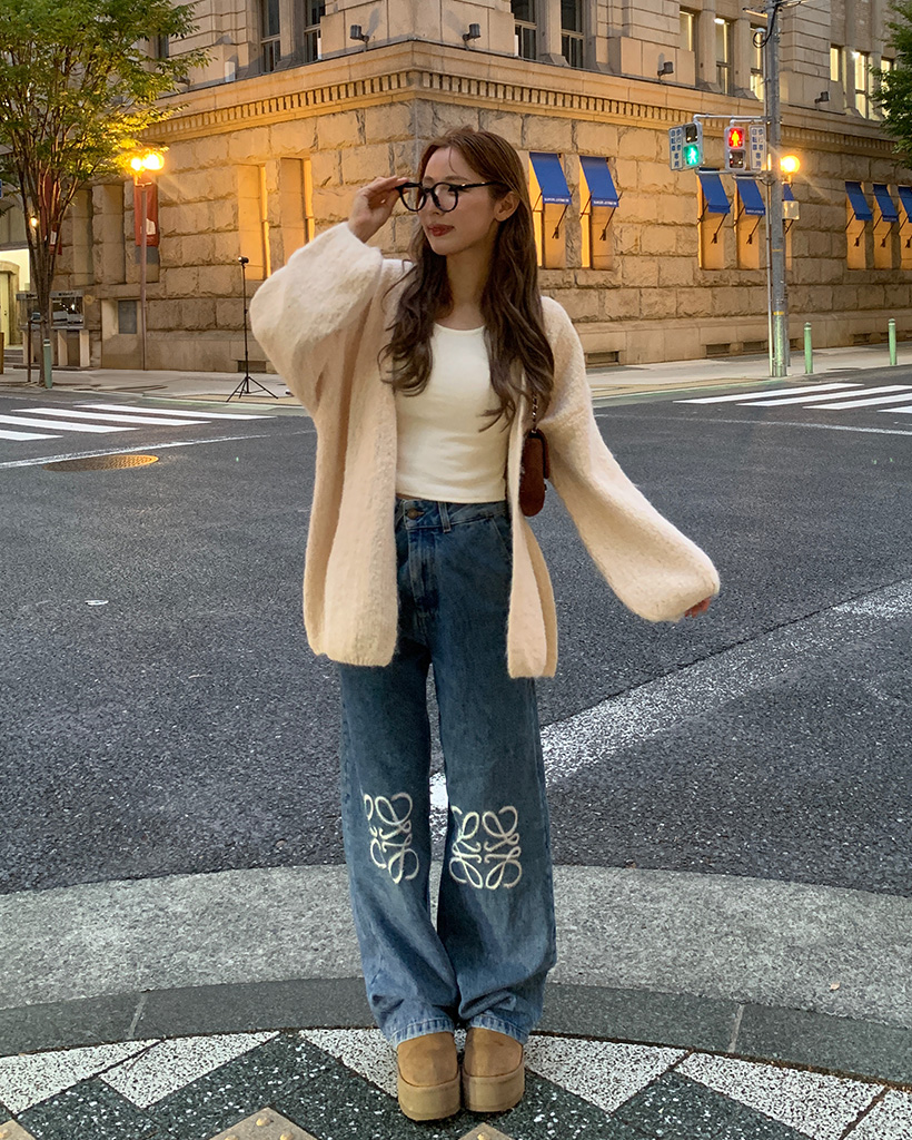 バルーンオープンオーバーサイズカーディガン | ファッション通販