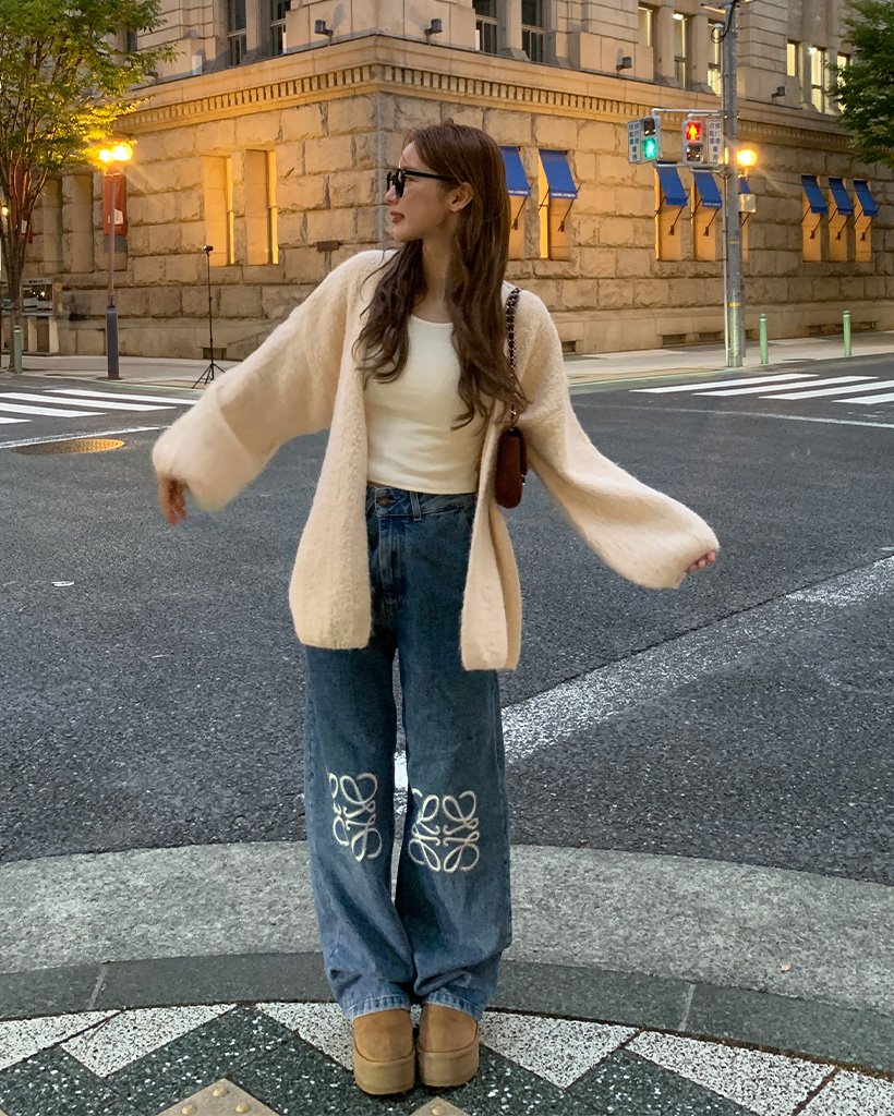 バルーンオープンオーバーサイズカーディガン | ファッション