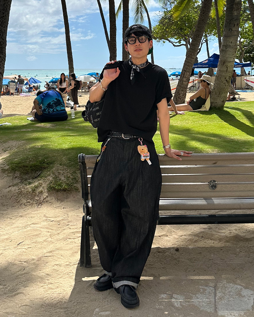 ジャパンデニムJAPAN DENIM ピンタックワイドストレートパンツ デニム ユニセックス）ピンタックワイドデニムパンツ | ファッション