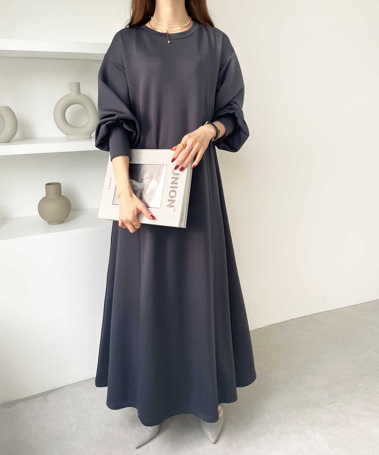 新色追加】春 まで使える。楽ちんすっきり見せ前後2WAYハーフジップ