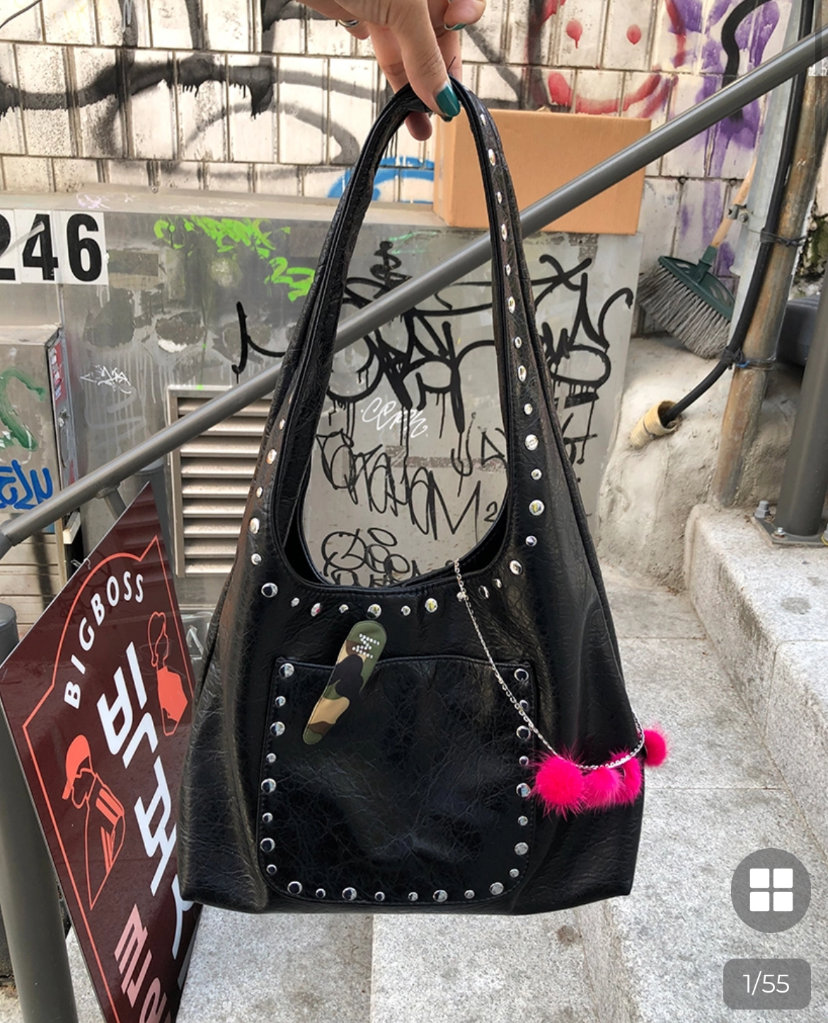 ショルダーバッグ・ポシェット Cuddle padded shoulder bag GRAYF24ZE913 CUDDLE PADDED SHOULDER BAG (BROWN)_F24ZE913 - FANCY CLUB