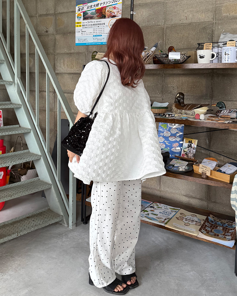 コットンリネンダンガリーギャザーチュニック limited item