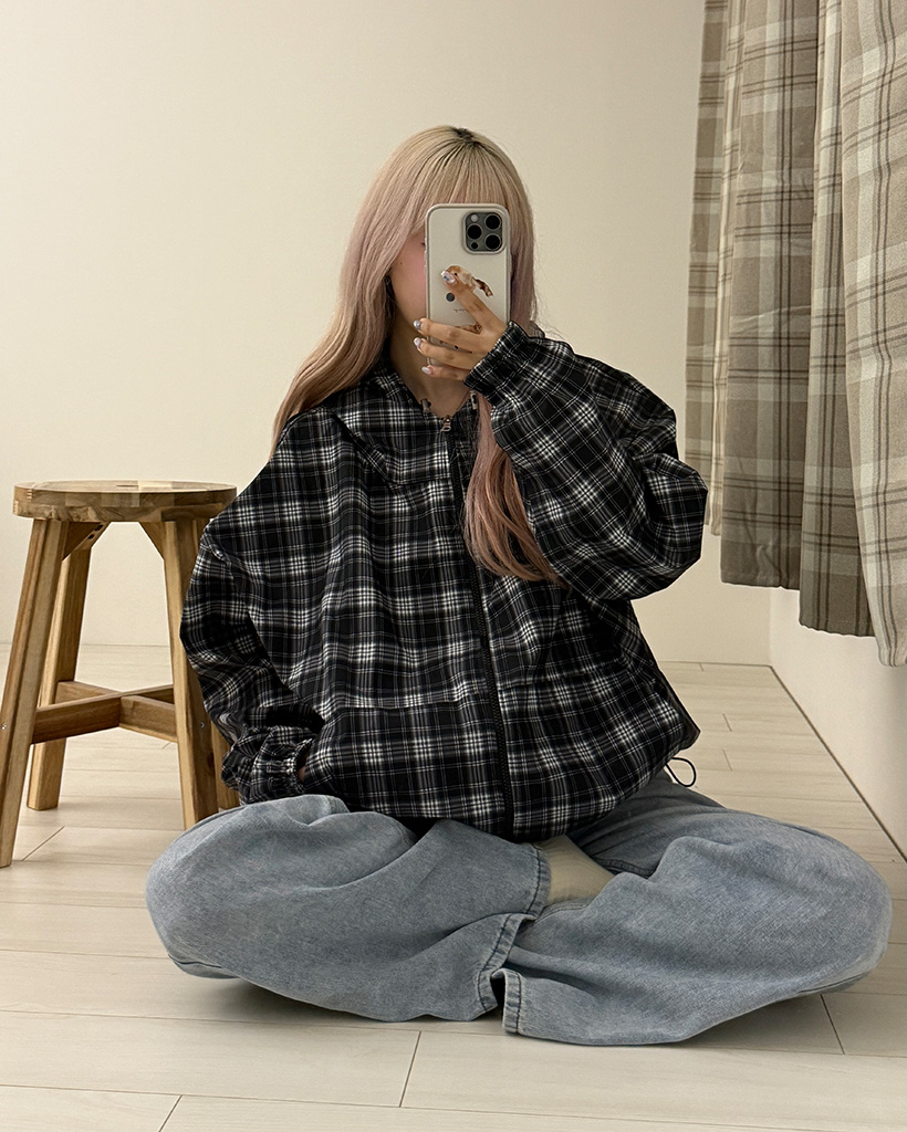 チェックパターンマウンテンパーカー | ファッション通販サイト NUGU