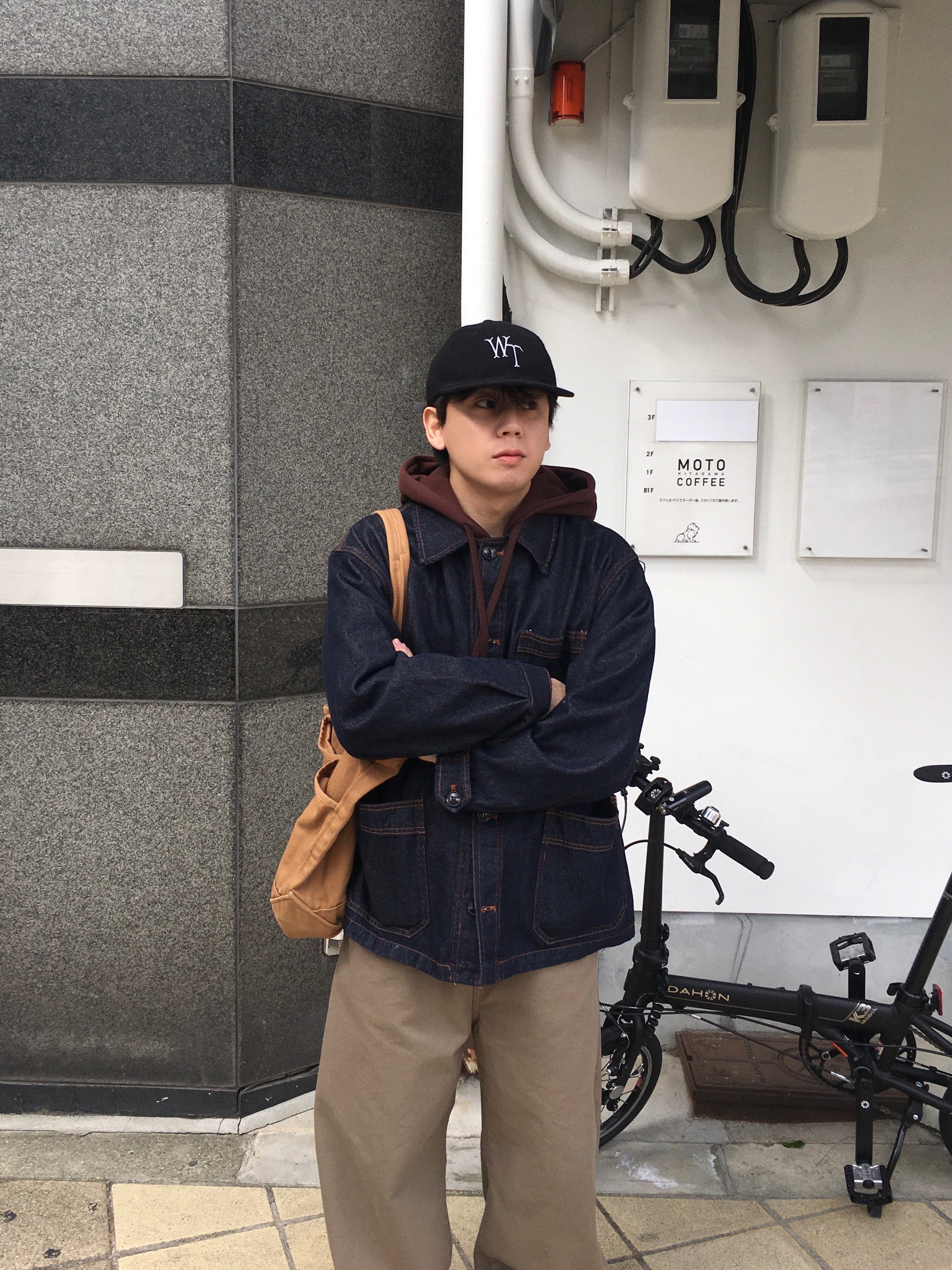 bow.a ボウエー　デニムジャケット　Indigo KURO | ルーズデニムジャケット / INDIGO