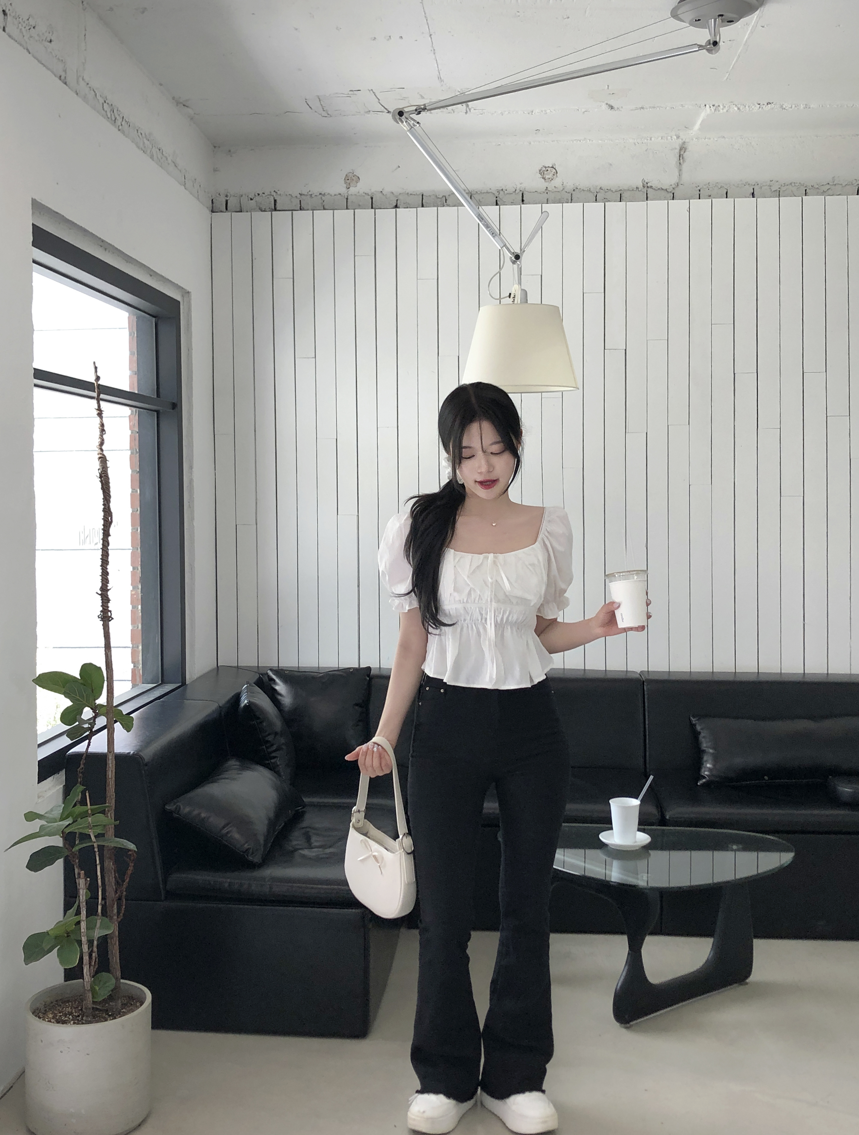 2way]シャーリングフリルブラウス | ファッション通販サイト NUGU