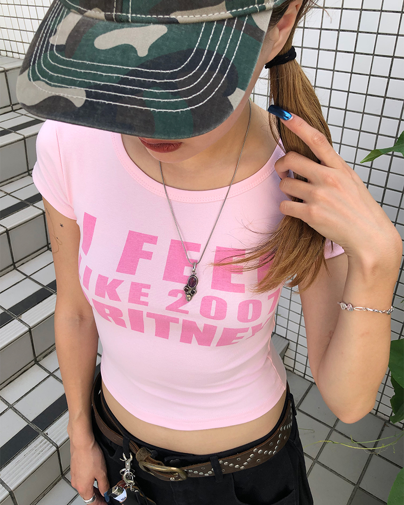 ピンクレタリングミニTシャツ | ファッション通販サイト NUGU