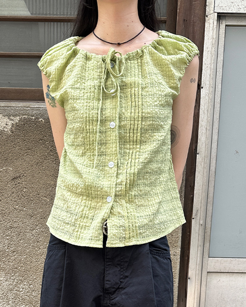 ♡さん専用 リボンチェックノースリブラウス リボンチェックノースリブラウス – Darich (ダーリッチ)
