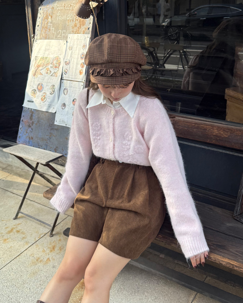 チェックシャーリングニュースボーイキャップ | ファッション通販