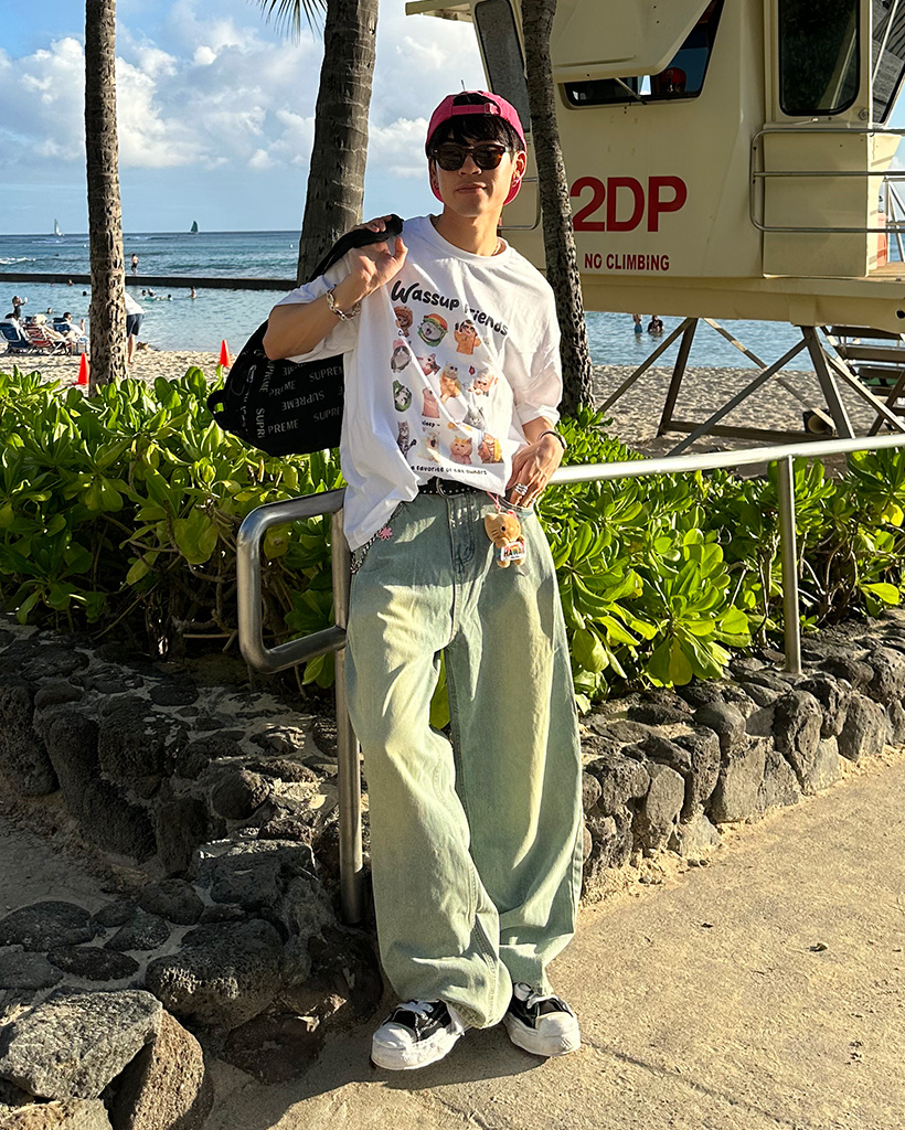 半袖Tシャツ ユニセックス ウオッシュド デジタルプリント naons569a1.jpg